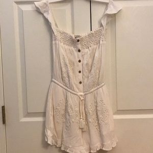 XS American Eagle white romper